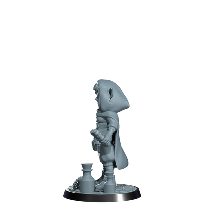 Nimbleton Cogspinner, Gnome Artificer | Dungeons and Damsels | Cosmondo | 28mm, 32mm, 75mm | Dungeons & Dragons | TTRPG | RPG | Resin