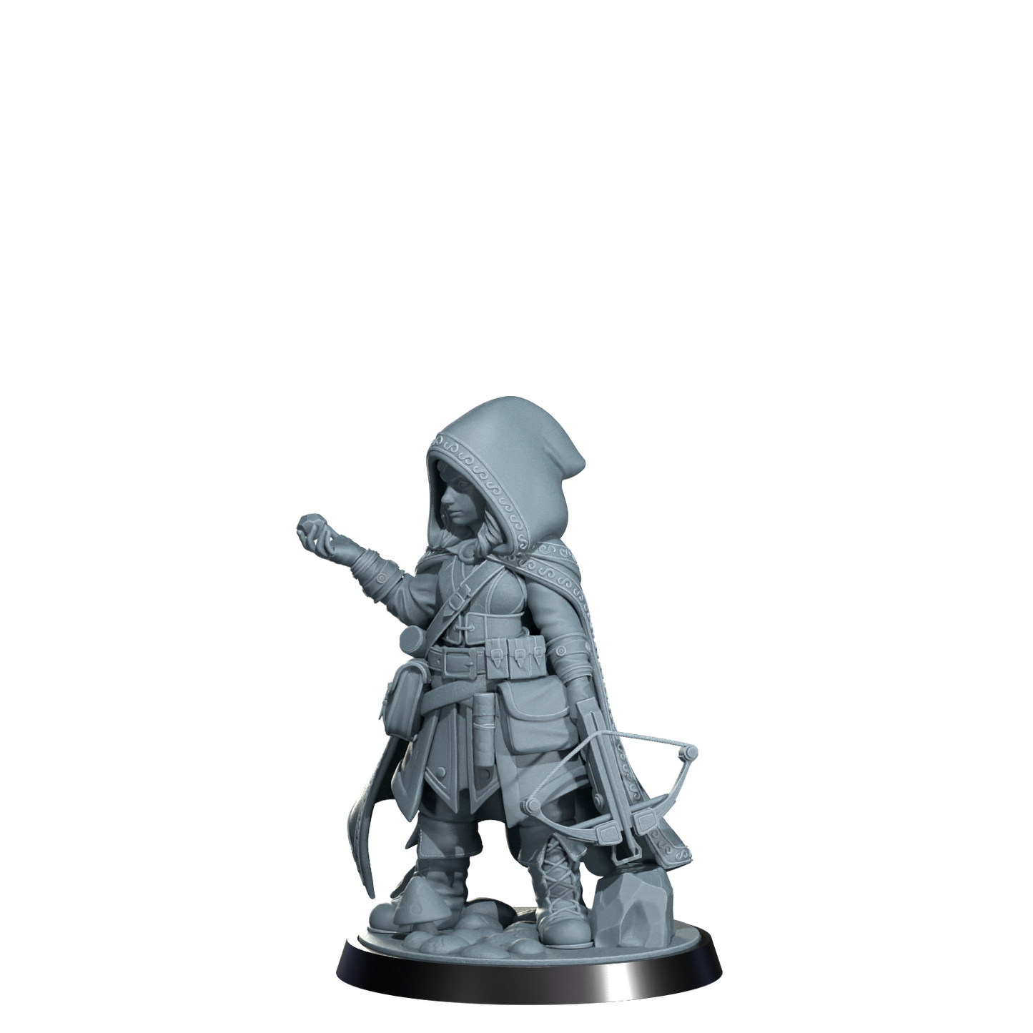 Ryn the Ghostwalker, Halfing Rogue | Dungeons and Damsels | Cosmondo | 28mm, 32mm, 75mm | Dungeons & Dragons | TTRPG | RPG | Resin