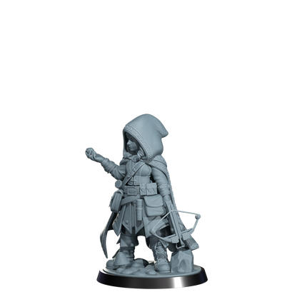 Ryn the Ghostwalker, Halfing Rogue | Dungeons and Damsels | Cosmondo | 28mm, 32mm, 75mm | Dungeons & Dragons | TTRPG | RPG | Resin