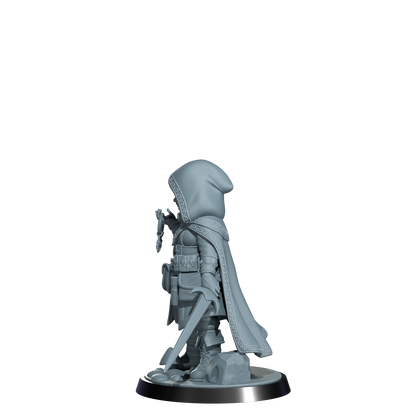 Ryn the Ghostwalker, Halfing Rogue | Dungeons and Damsels | Cosmondo | 28mm, 32mm, 75mm | Dungeons & Dragons | TTRPG | RPG | Resin