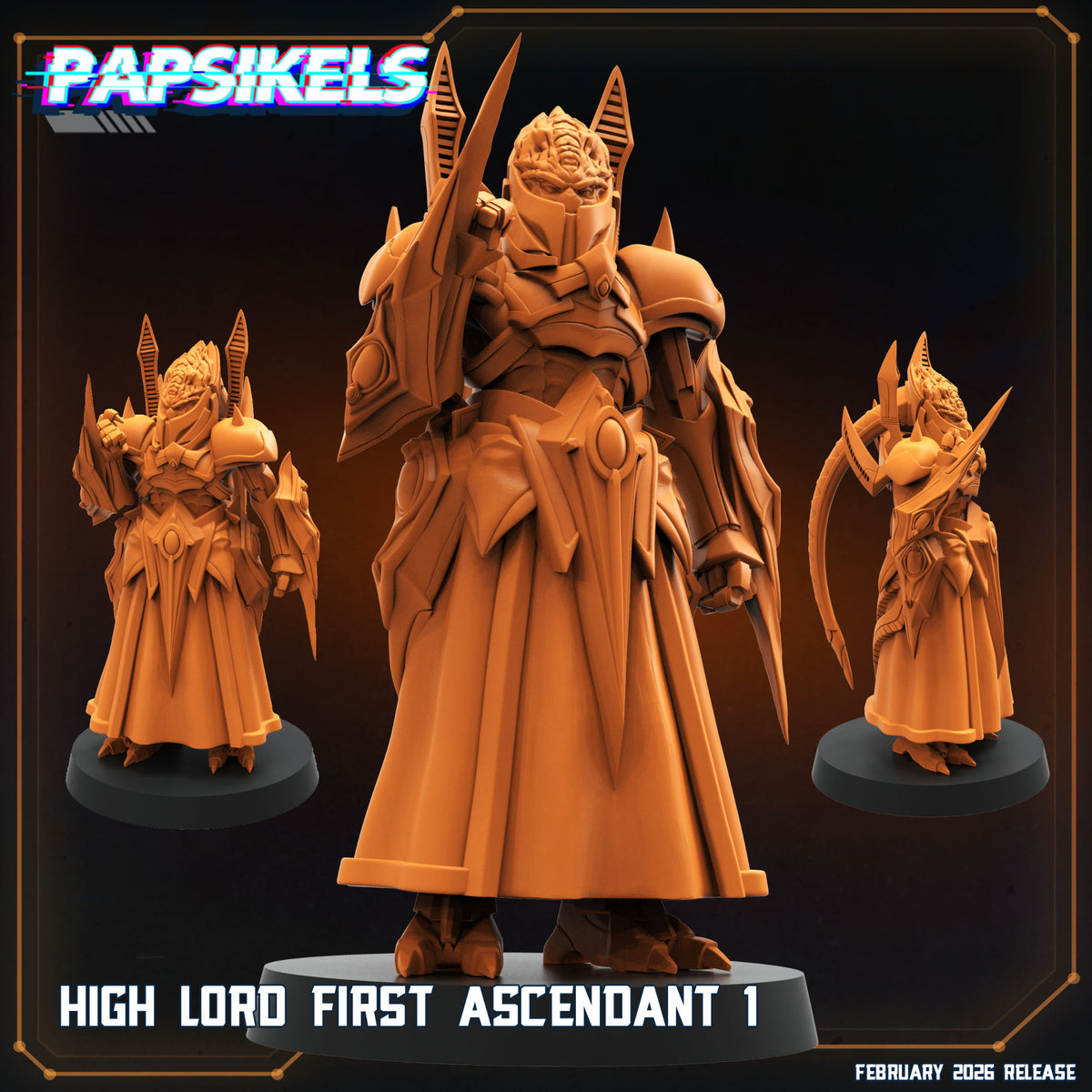 High Lord First Ascendant 1 Papsikels sci-fi alien commander resin miniature