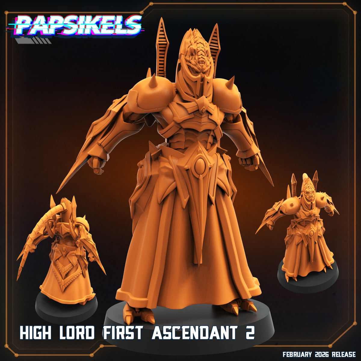 High Lord First Ascendant 2 Papsikels sci-fi alien commander resin miniature