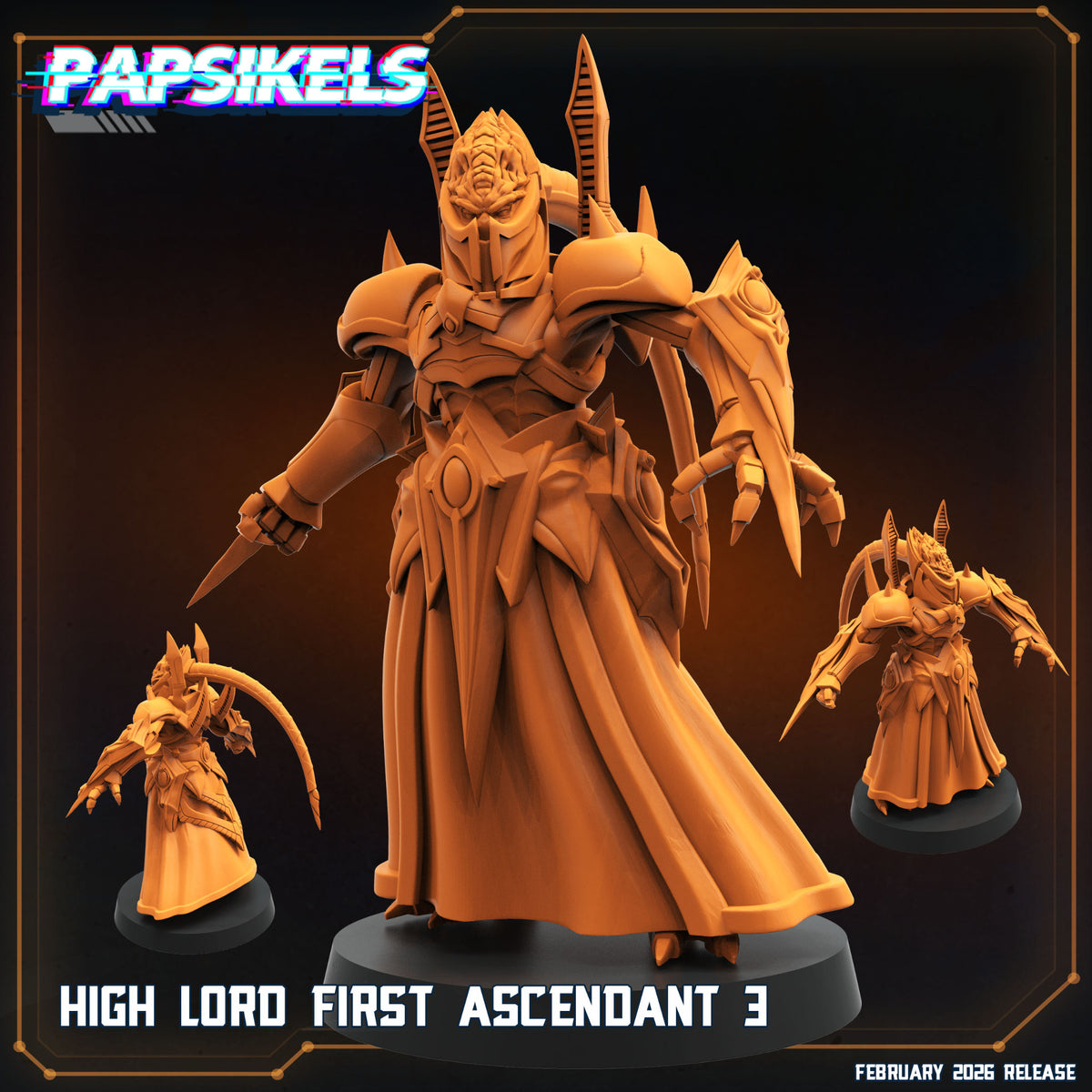 High Lord First Ascendant 3 Papsikels sci-fi alien commander resin miniature