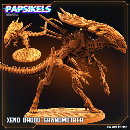 Xenowars Brood Grandmother Resin Miniature: Papsikels Alien Queen Figure for TTRPG & RPG Games