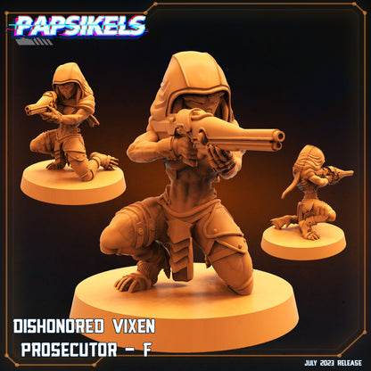 Xenowars Dishonored Vixen Persecutor Squad Miniatures Set 1 - Papsikels TTRPG Resin Print Models