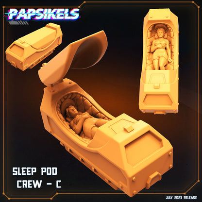 Xenowars Hibernation Station: Alien Cryotube Miniature for RPG, Sci-Fi Tabletop Gaming by Papsikels