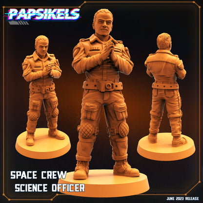 Sci-Fi Space Crew Science Officer Nostromo Miniature - 32mm Alien vs Human Figurine for Tabletop RPG Gaming
