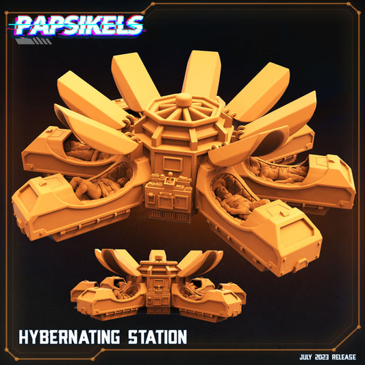 Xenowars Hibernation Station: Alien Cryotube Miniature for RPG, Sci-Fi Tabletop Gaming by Papsikels