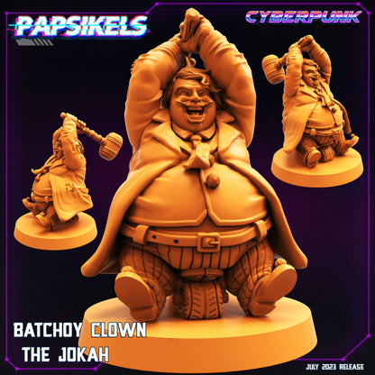 Cyberpunk Batchoy Clown Jokah 32mm Miniature Figure for RPG and Tabletop Gaming