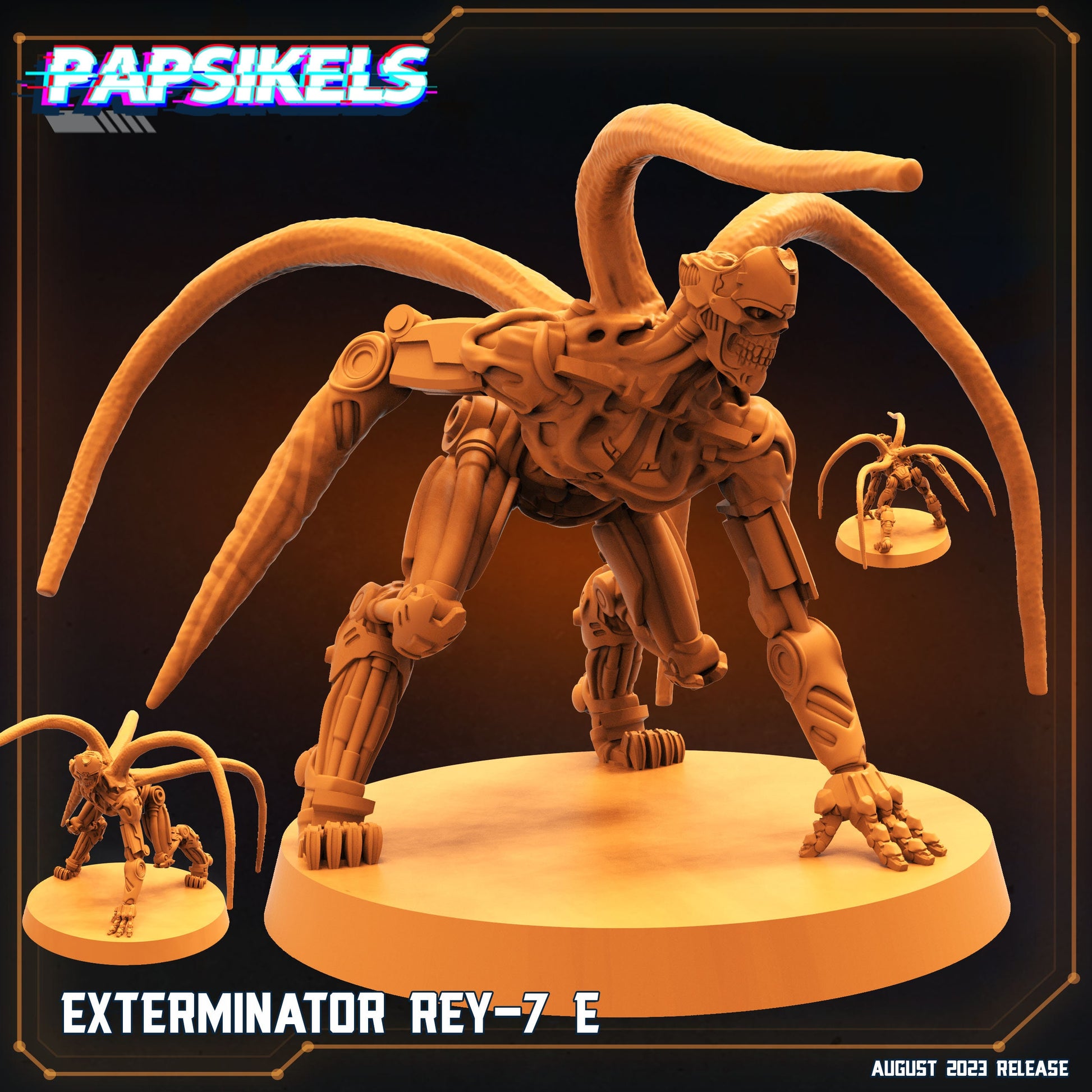 Xenowars Genesis: Exterminator Rey-7 Squad - 32mm Sci-Fi Resin Miniature for Tabletop RPG & Wargaming