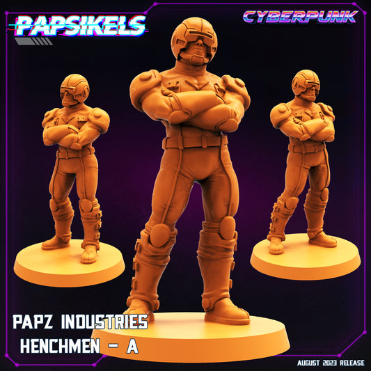 Cyberpunk Henchmen Miniature 32mm - Guyver-Inspired Sci-Fi Figurine for RPG and Tabletop Gaming