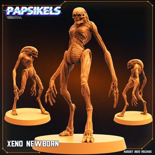 Xenomorph Newborn Miniature: 32mm Alien Figure for RPG, TTRPG, and Colonial Marines Tabletop Games