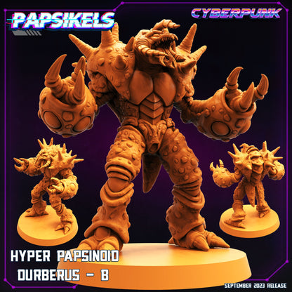 Cyberpunk Hyper Papsinoid Durberus Guyver Miniature - 32mm Scale RPG Figurine for Tabletop Gaming