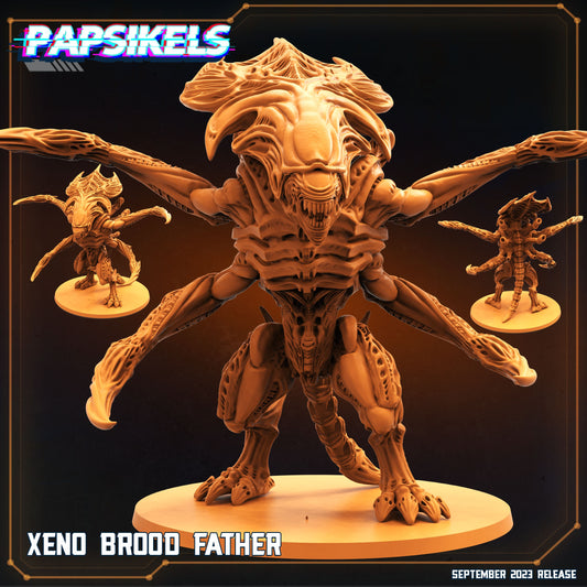 Xenomorph Brood Father Miniature: Aliens vs Humans Resin Figure for TTRPG & RPG Games