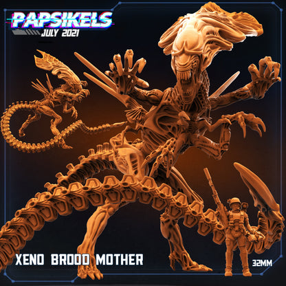 Xenomorph Xeno Brood Mother Resin Miniature for Sci-Fi Tabletop Gaming - Papsikels Alien Queen Figure