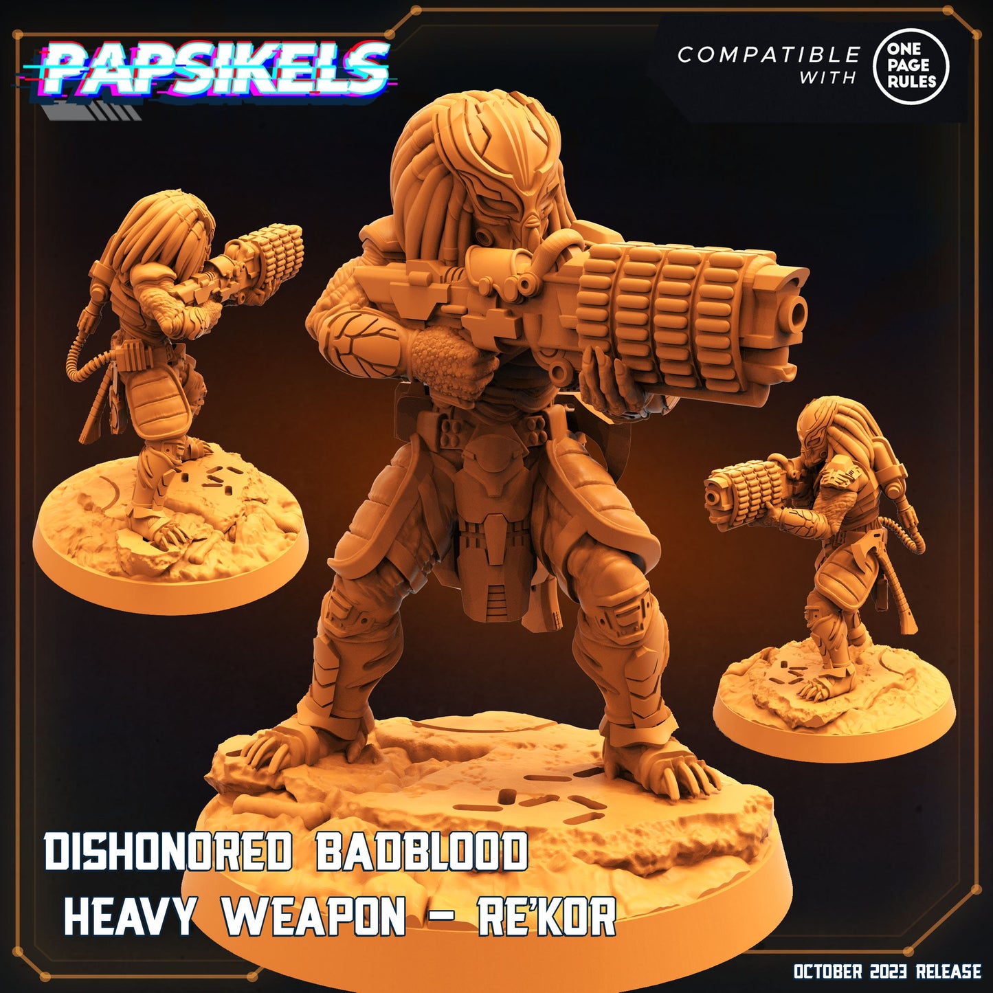 Skull Hunters Army: Dishonoured Badbloods Miniatures for One Page Rules Tabletop Gaming (32mm)