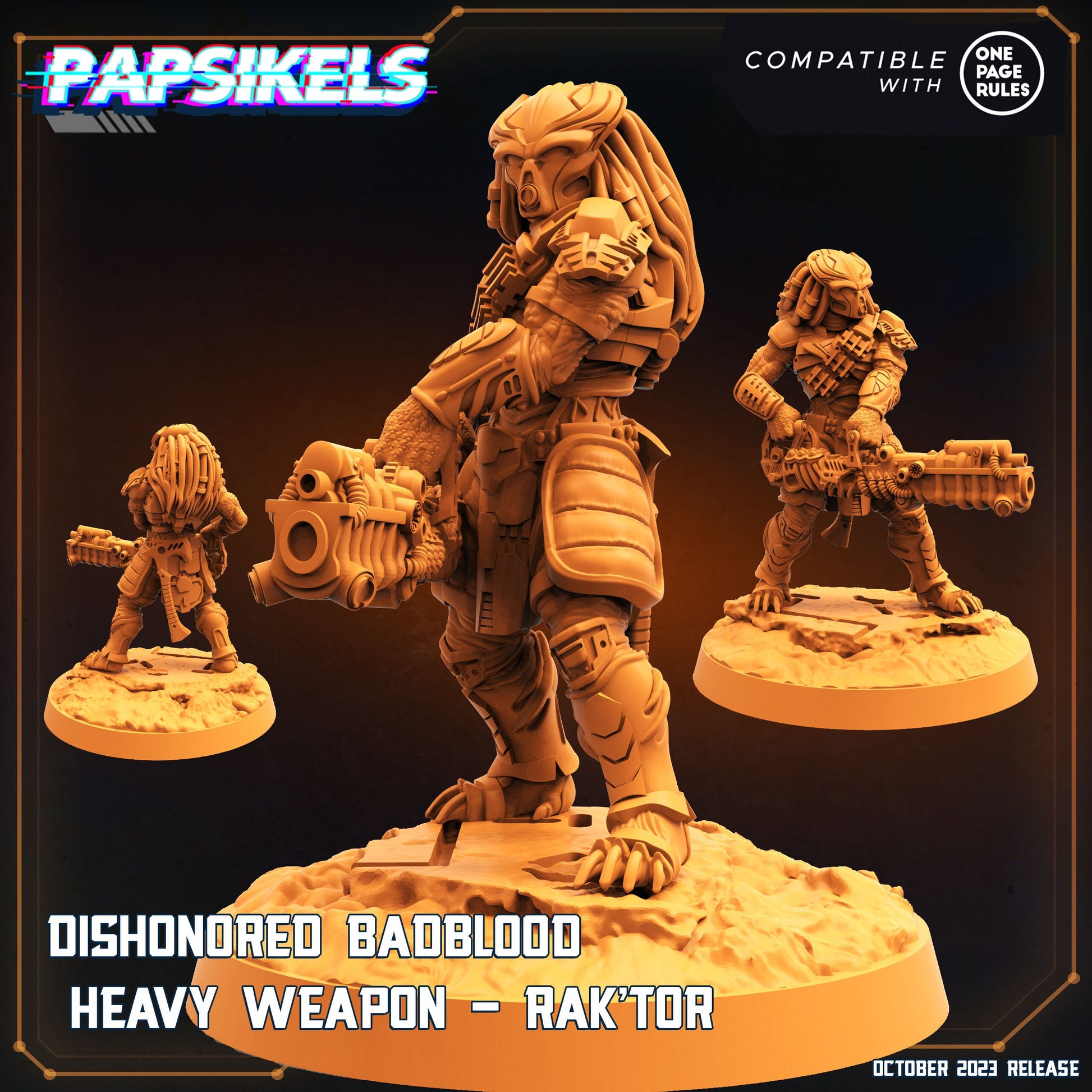 Skull Hunters Army: Dishonoured Badbloods Miniatures for One Page Rules Tabletop Gaming (32mm)