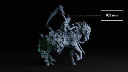 Halloween Death Atlas Miniature: 3D Printed Figurine for D&D, Pathfinder, and TTRPG Tabletop Games