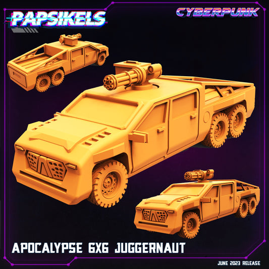 Apocalyptic 6x6 Juggernaut Miniature - 32mm Cyberpunk Sculpt for Wargaming and Tabletop RPGs