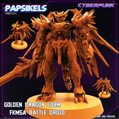 Cyberpunk Battle Droid PX-78-2 Miniature Sculpt for Wargaming, RPG, and Tabletop Games