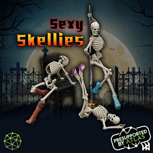 Sexy Skellies | Halloween with Atlas | Atlas 3DSS | Dungeons and Dragons | DnD | Pathfinder | TTRPG