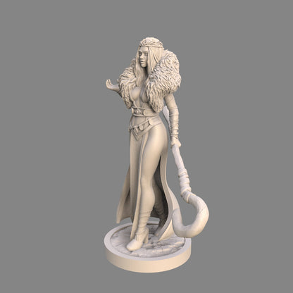 Isolde the Viking Enchantress - 75mm Fantasy Miniature | Ravi Sampath Kickstarter Collection