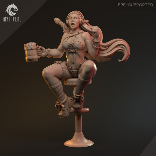 Chearleader Olifia - Pinup - Mysterious Witchcraft of Lionila Kickstarter | Mythreal Games | 75mm