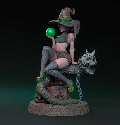Yaleena - Pinup - Mysterious Witchcraft of Lionila Kickstarter | Mythreal Games | 32mm or 75mm