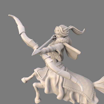 Callista: Proud Equinox Hunter Centaur Fantasy Miniature - 75mm Scale Resin Figure by Ravi Sampath