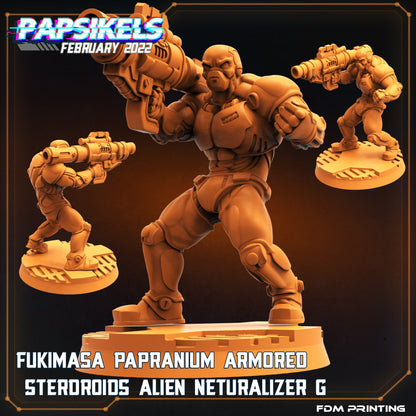 Futuristic Alien Neutralizer Miniature - 32mm Resin Sterdroid for Tabletop RPG & Sci-Fi Gaming