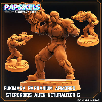 Futuristic Alien Neutralizer Miniature - 32mm Resin Sterdroid for Tabletop RPG & Sci-Fi Gaming