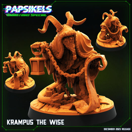 Krampus the Wise: 12 Days of Christmas Miniature Sculpture for Wargaming, RPG, and TTRPG Enthusiasts