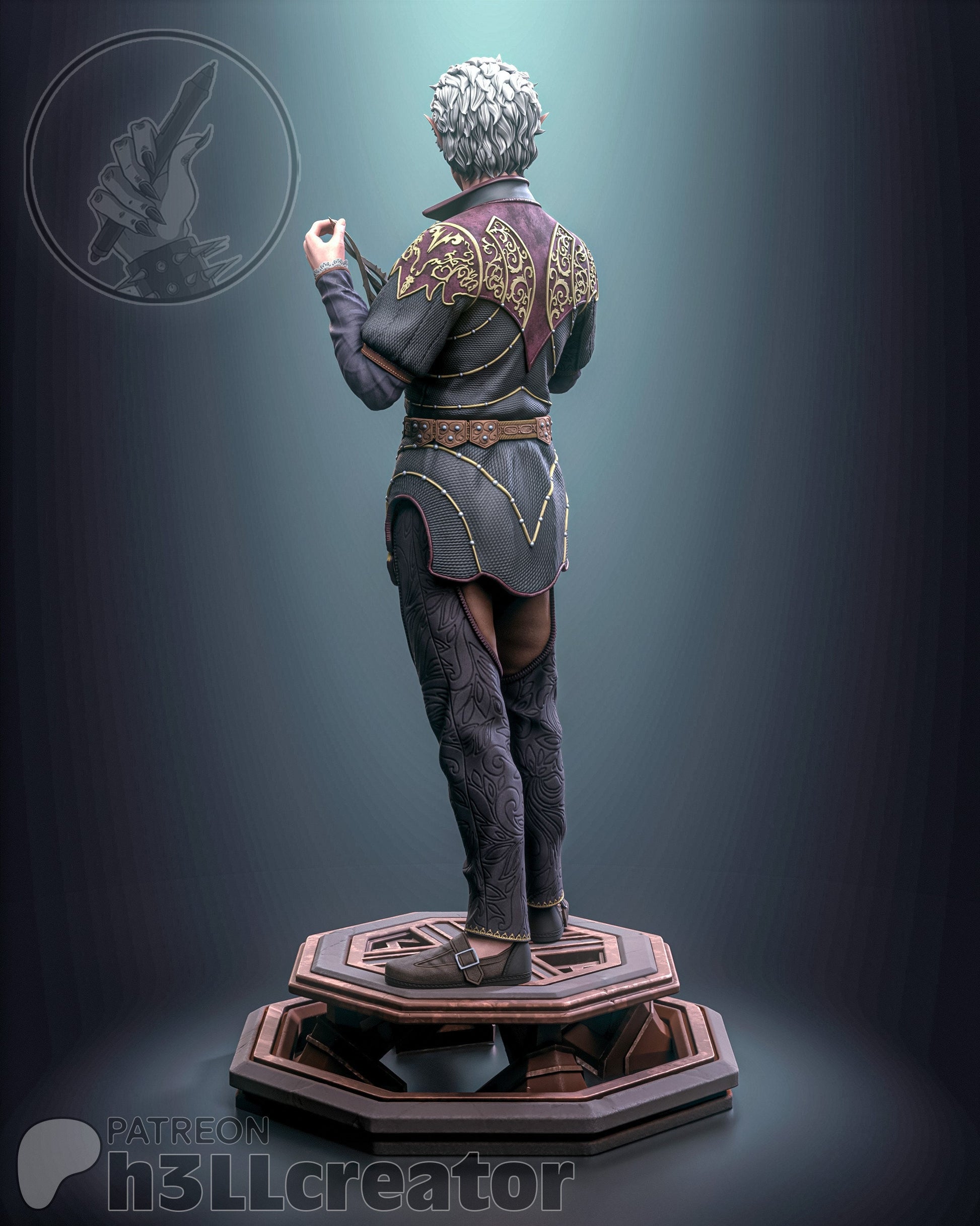 Asterion from Baldur's Gate 3 (fan art) | Full Model or Bust | Miniature scale 1:12 | h3LL Creator | DIY Model Kit