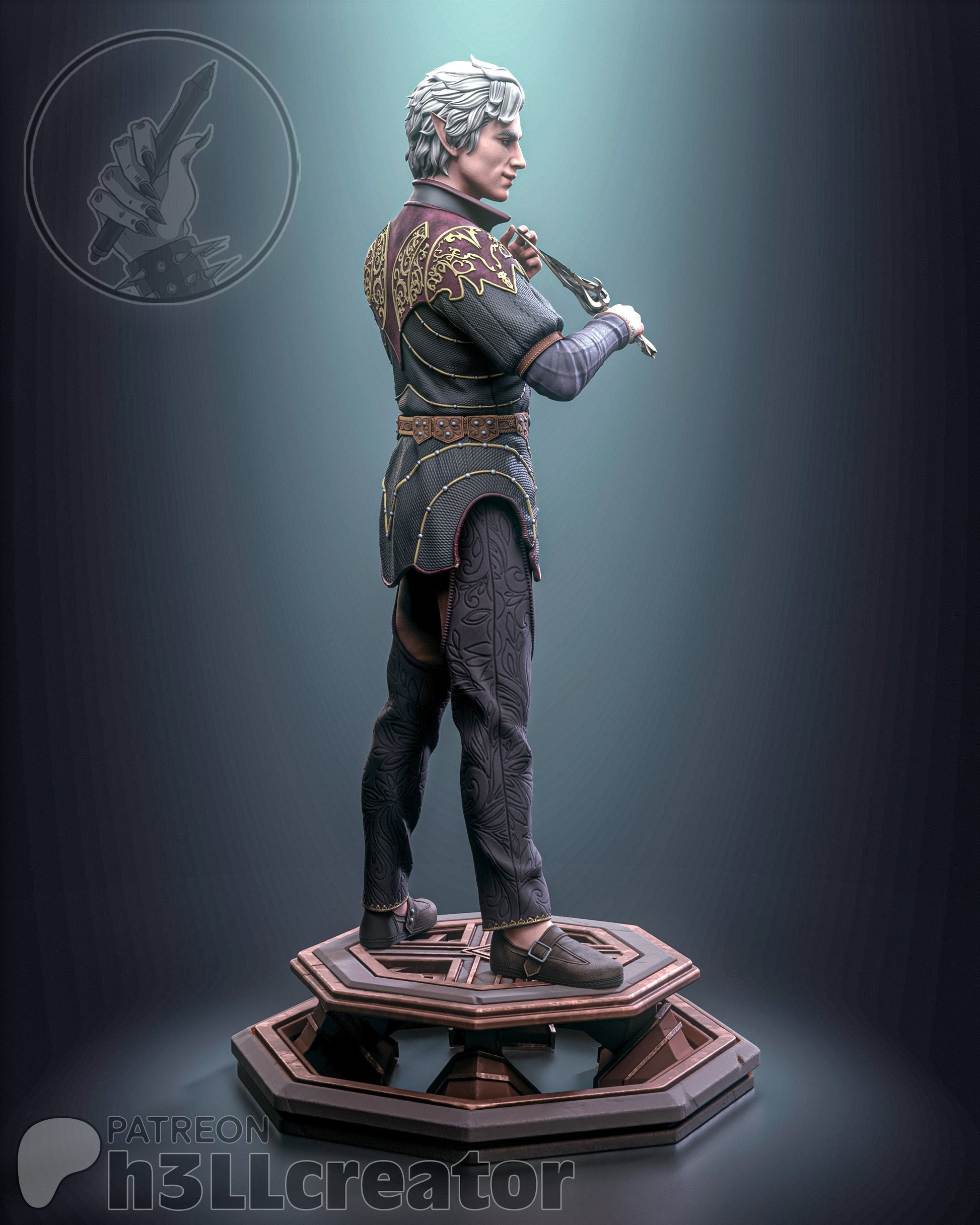 Asterion from Baldur's Gate 3 (fan art) | Full Model or Bust | Miniature scale 1:12 | h3LL Creator | DIY Model Kit