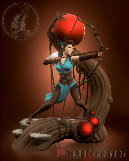 Vex'ahlia from Critical Role - Legends of Vox Machina (fan art) | Miniature scale 1:15 | h3LL Creator | DIY Model Kit