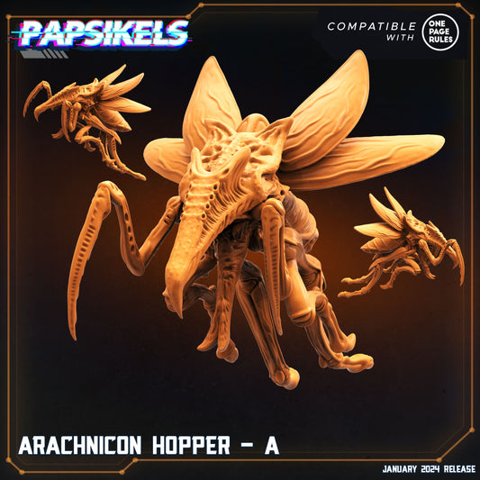 Arachnicon Hoppers Miniatures: 32mm Dropship Trooper Insect Alien for RPG & Tabletop Gaming