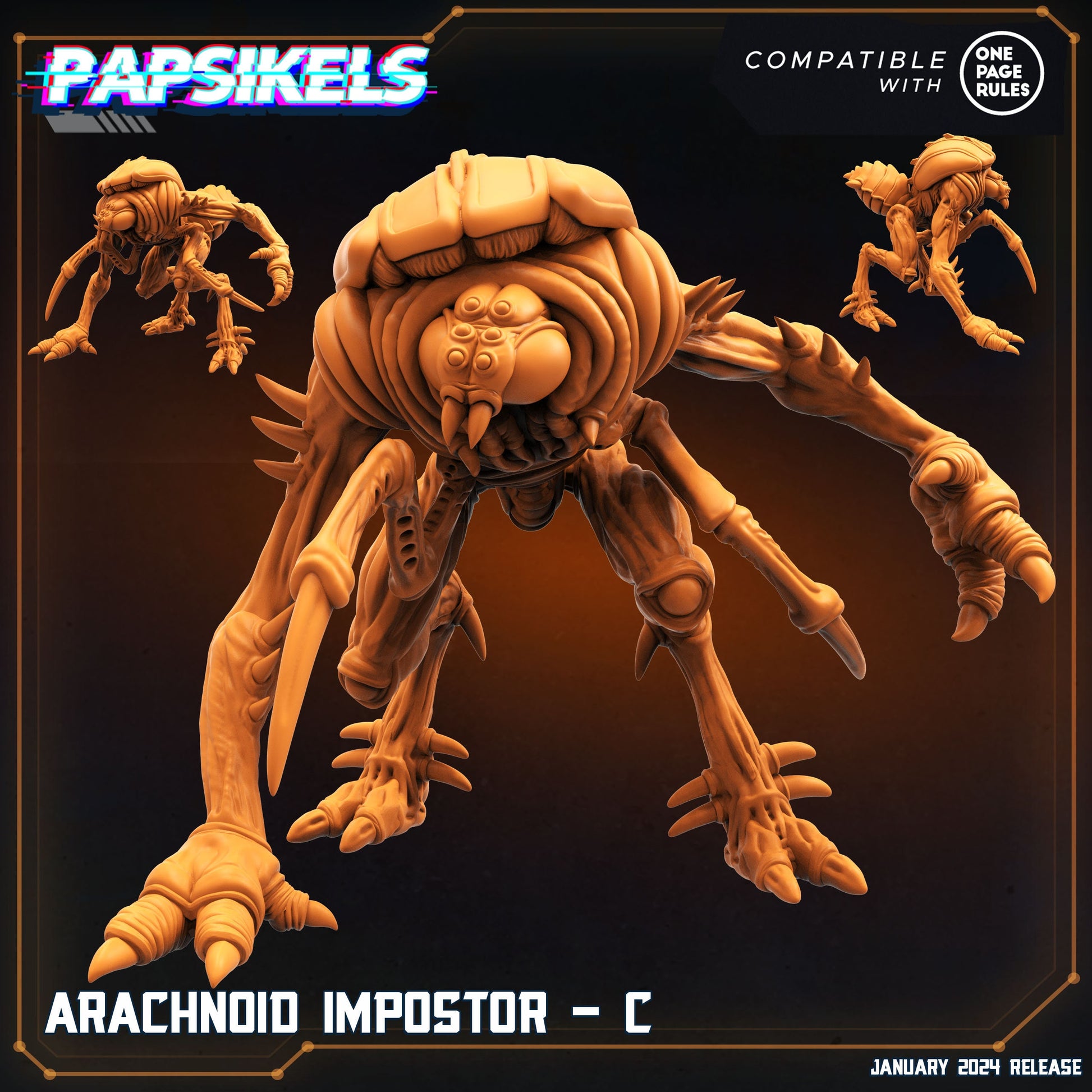 Arachnoid Impostors Dropship Troopers: 32mm Sci-Fi Miniatures for Tabletop Gaming & Painting