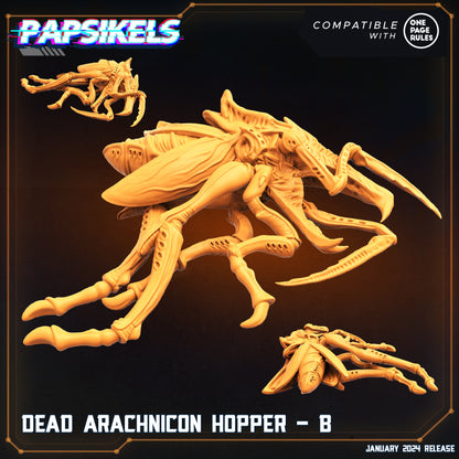 Dead Arachnicon Hoppers: 32mm Sci-Fi Insectoid Miniatures for Tabletop Gaming - Dropship Troopers