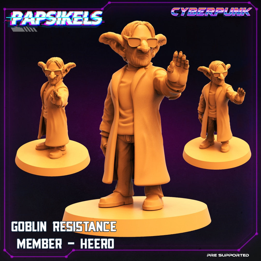 Matrix Goblins Set: Cyberpunk Virtual World 32mm Miniatures for RPG and TTRPG Gaming by Papsikels