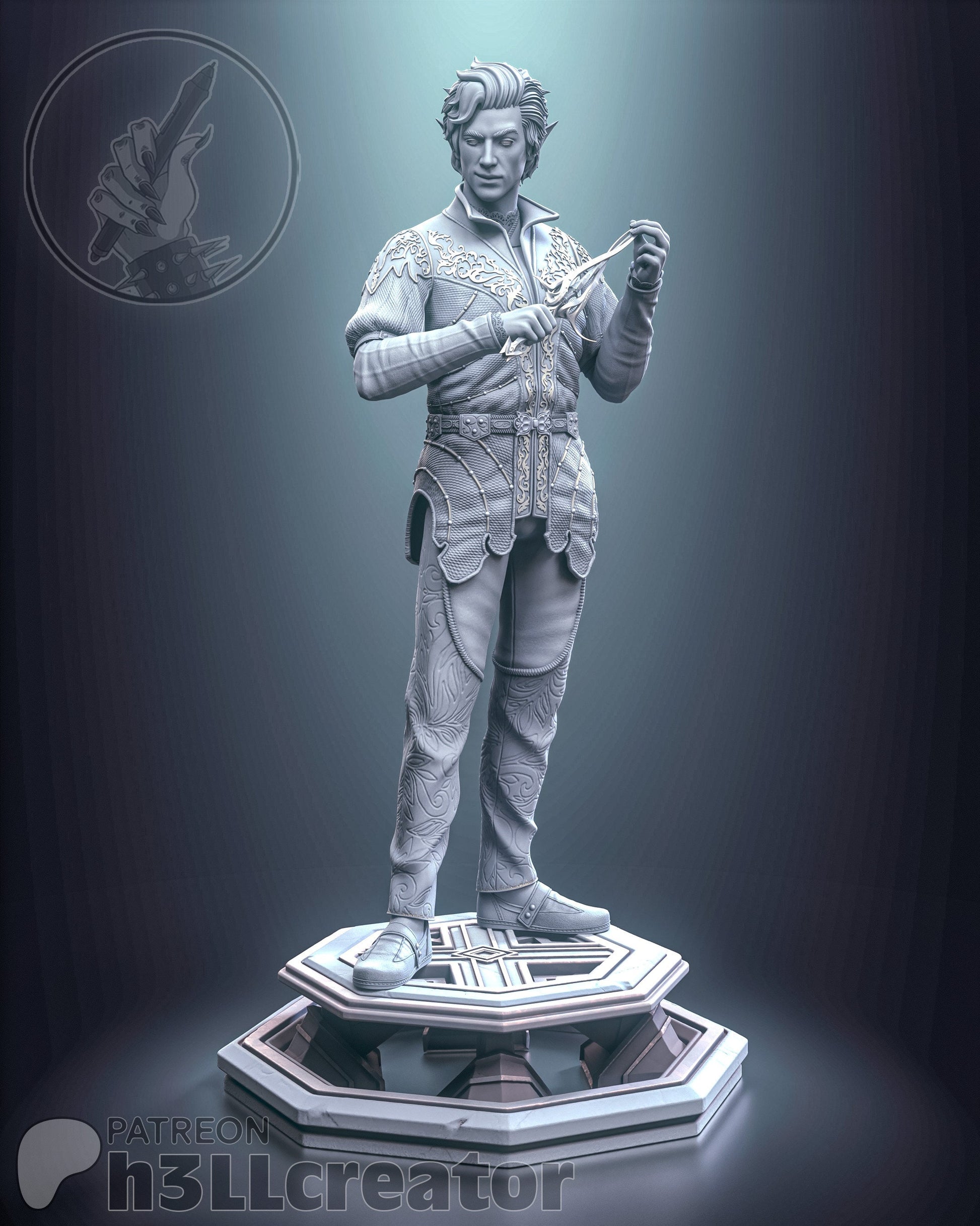 Asterion from Baldur's Gate 3 (fan art) | Full Model or Bust | Miniature scale 1:12 | h3LL Creator | DIY Model Kit