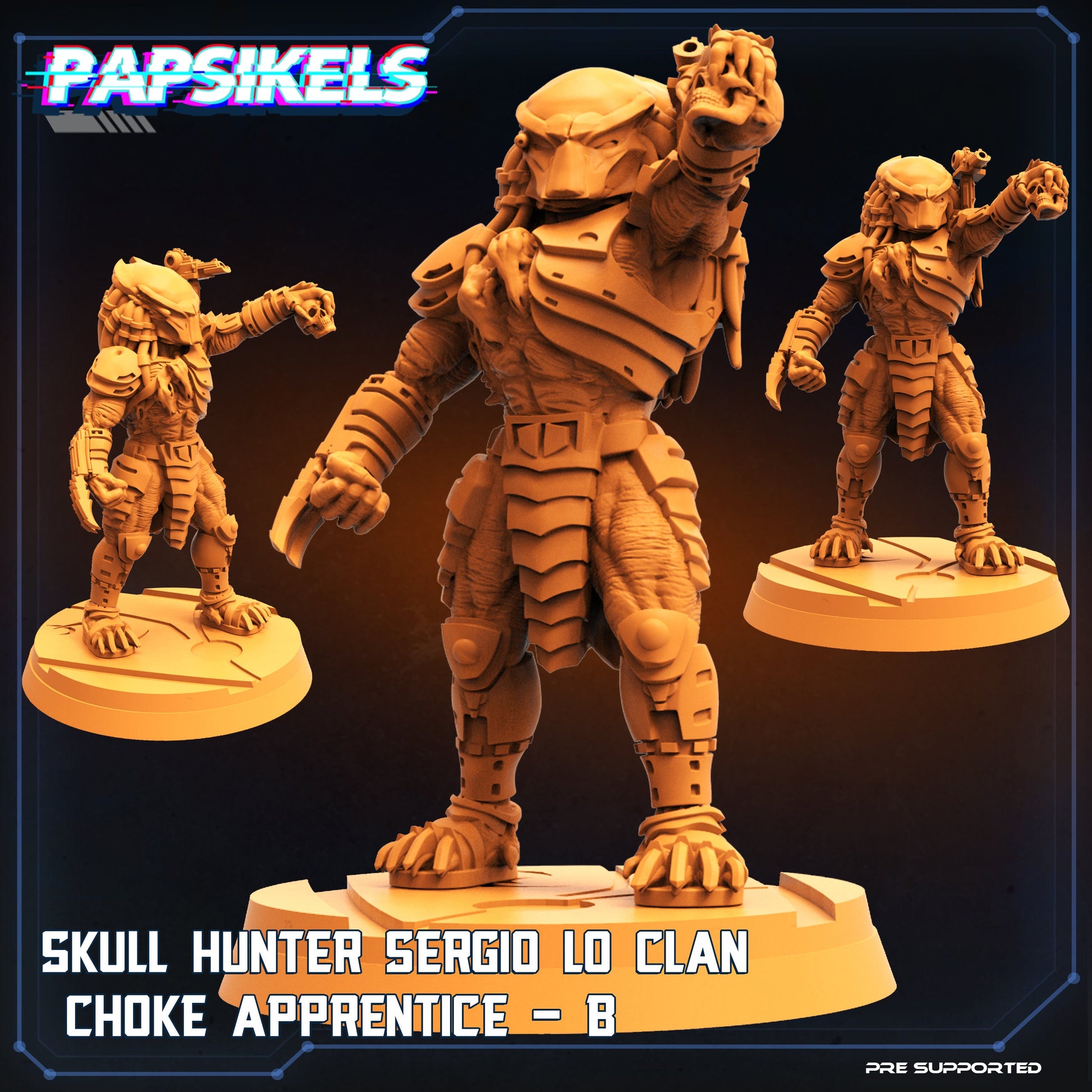 Skull Hunters - Sergio Lo Clan - Choke Apprentices, Papsikels, Resin - Tabletop miniature - 32mm