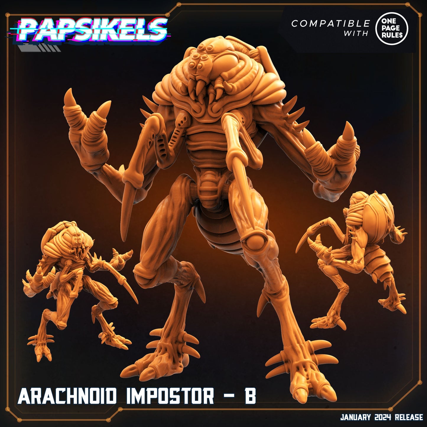 Arachnoid Impostors Dropship Troopers: 32mm Sci-Fi Miniatures for Tabletop Gaming & Painting