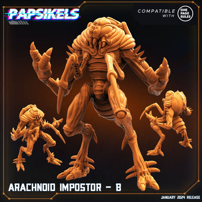 Arachnoid Impostors Dropship Troopers: 32mm Sci-Fi Miniatures for Tabletop Gaming & Painting
