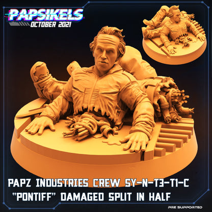 Aliens Vs Humans, Papz Industries Crew SY-N-T3-TI-C Pontiff / Bishop , Papsikels, 32mm Mini