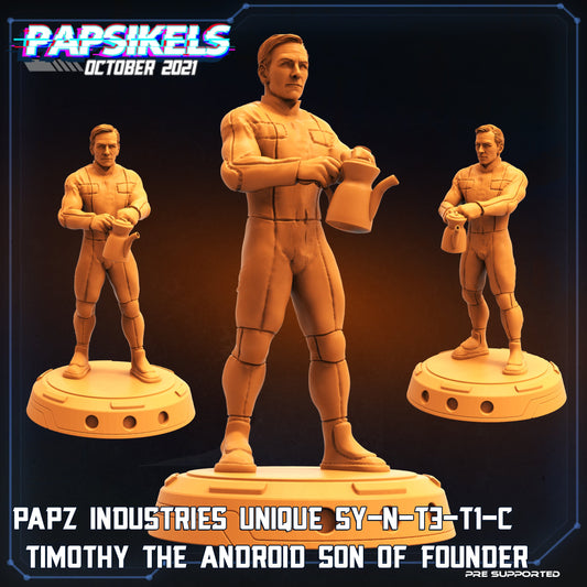 Aliens Vs Humans, Papz Industries Unique SY-N-T3-TI-C Timothy Son of Owner , Papsikels, 32mm Mini