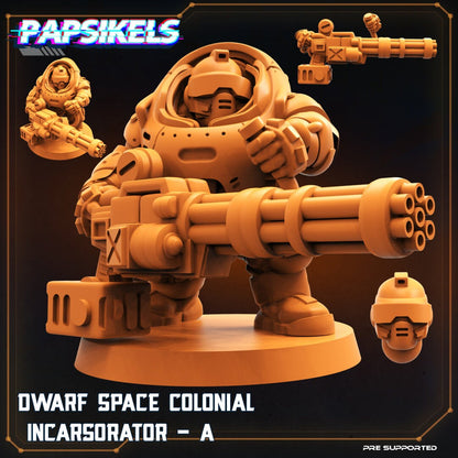 Dwarf Space Colonials, Papsikels, 32mm Mini