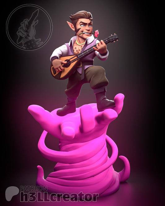 Scanlan from Critical Role - Legends of Vox Machina (fan art) | Miniature scale 1:15 | h3LL Creator | DIY Model Kit