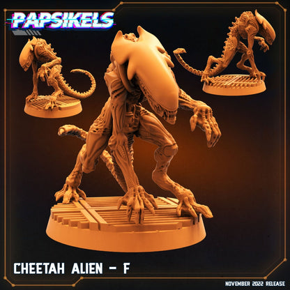 Xenomorph Cheetah Aliens, Papsikels Miniature, 32mm