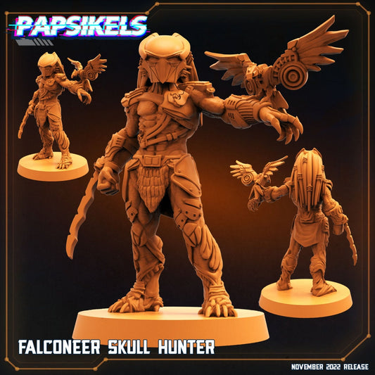 Skull Hunters - Falconeer Skull Hunter, Papsikels, Resin - Tabletop miniature - 32mm