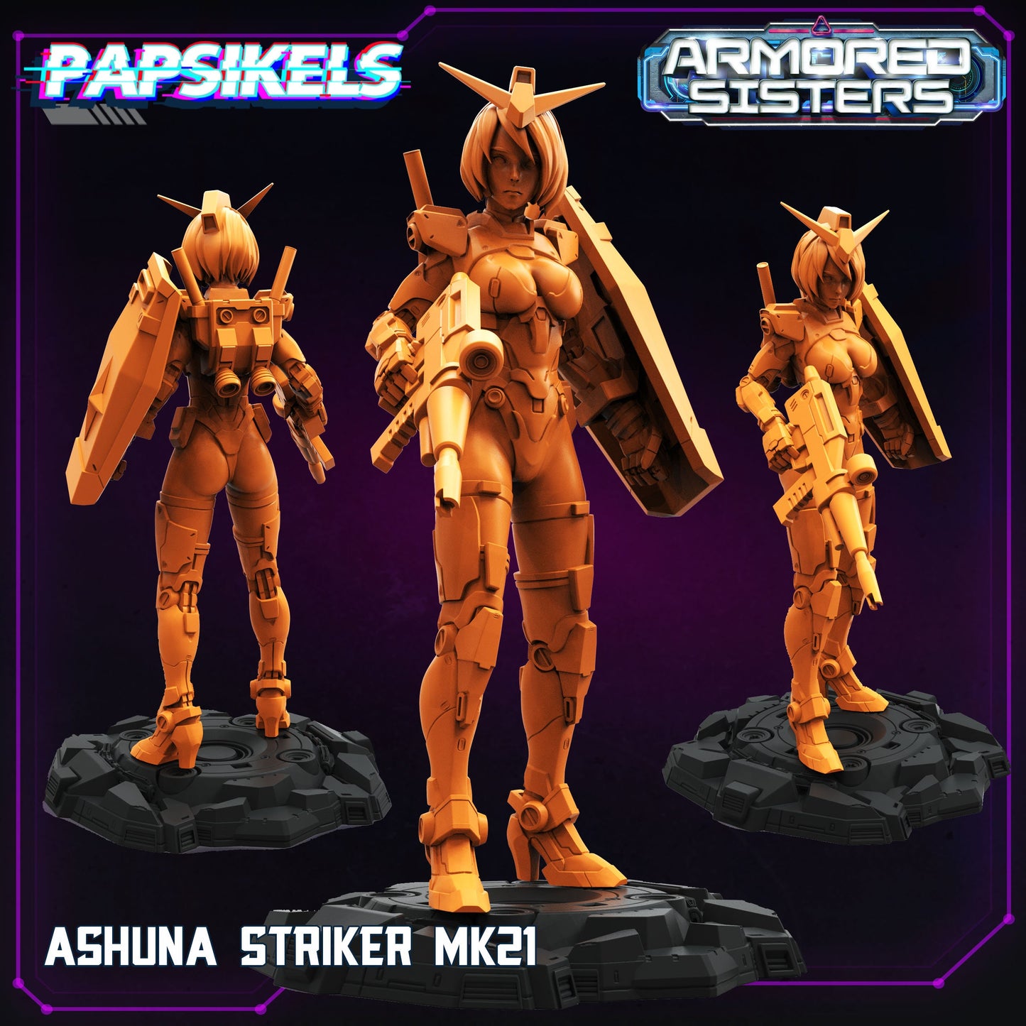 Papsikels Armored Sisters Campaign, Papsikels, 32mm or 75mm Mini